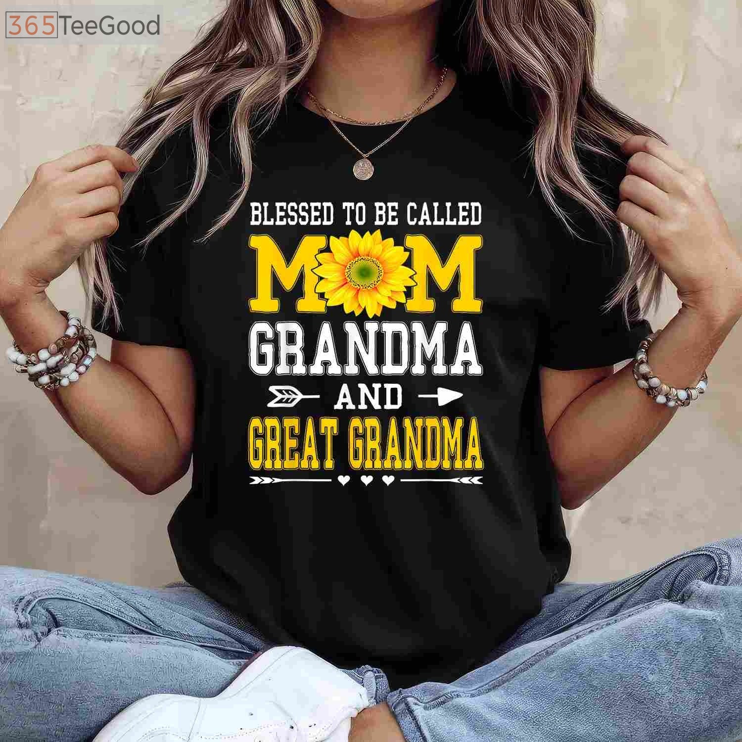 Blessed to Be Called Mom Grandma Great Grandma Mother’s Day T-Shirt