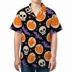 Blue Tropical Leaf White Hibiscus Seamless Hawaiian Shirt Lightweight Summer Wear