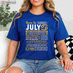 Born in July Cancer Zodiac Birthday T-Shirt _ July Birthday Gift Shirt