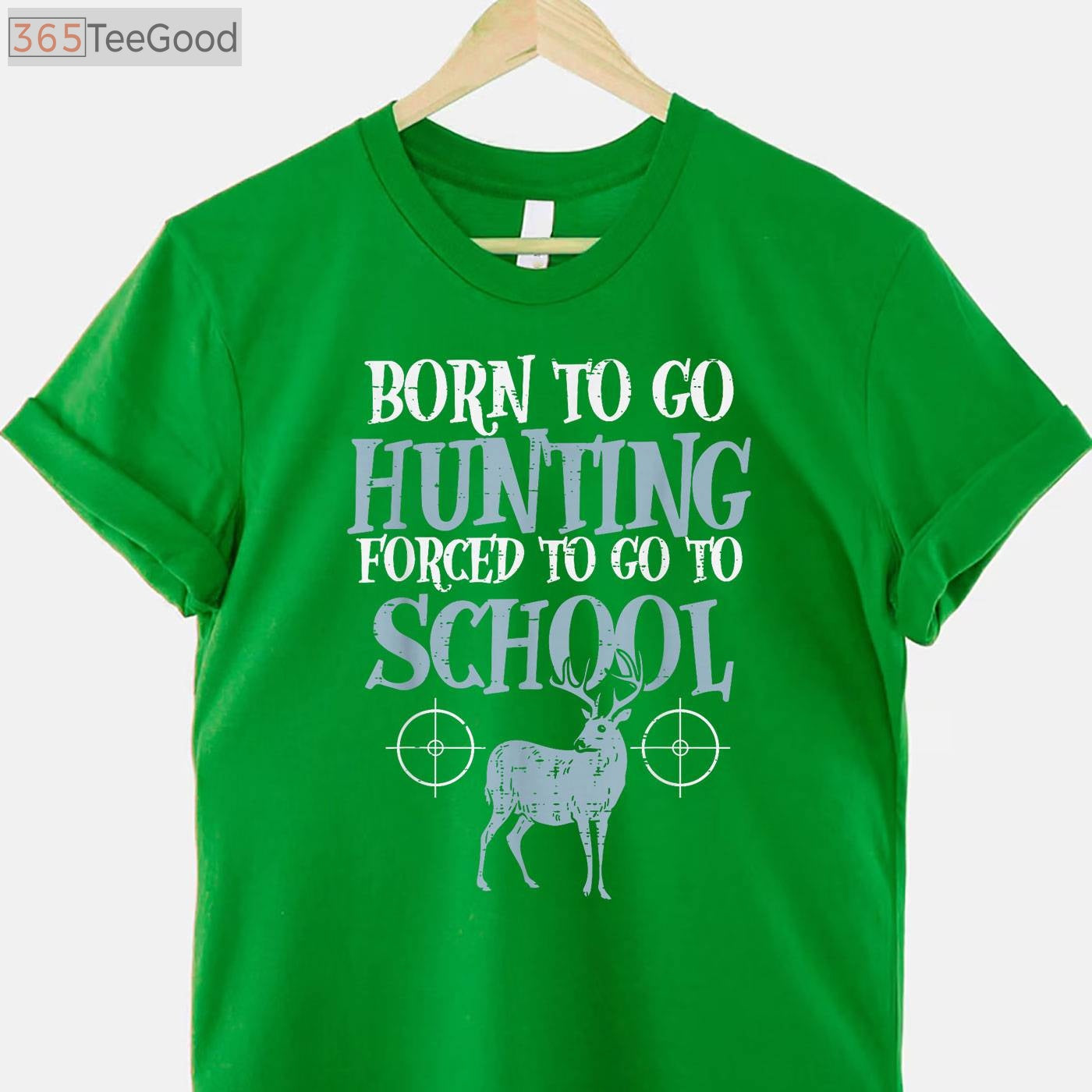 Born to Go Hunting T-Shirt, Funny Hunting Shirt for Boys Kids Men Hunters