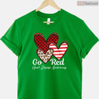 CHD Awareness February Shirt – Go Red Heart Disease Women's Tee