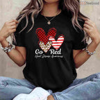 CHD Awareness February Shirt – Go Red Heart Disease Women's Tee
