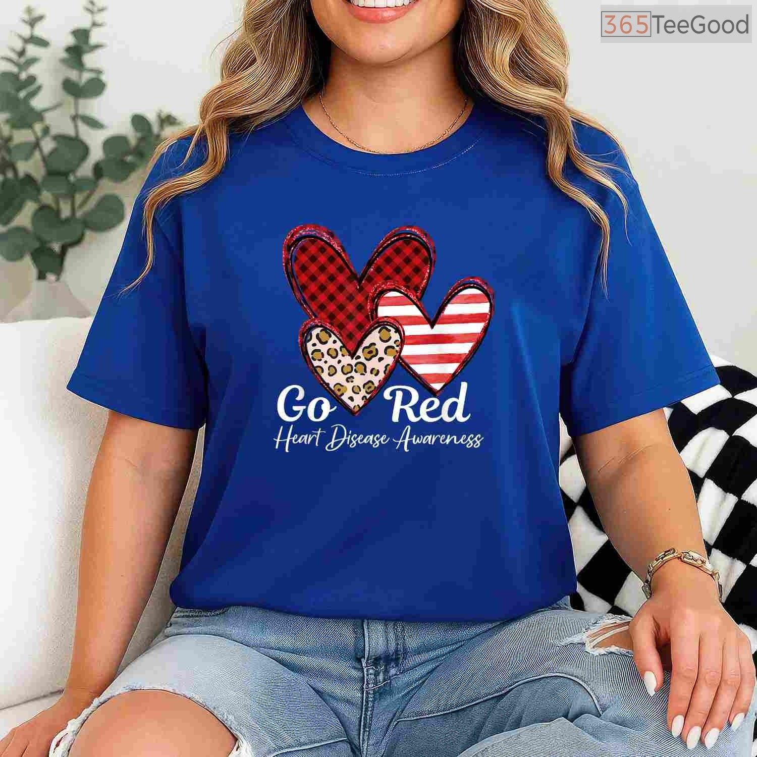 CHD Awareness February Shirt – Go Red Heart Disease Women's Tee