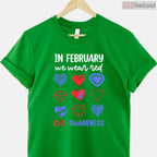 CHD Awareness February Shirt – In February We Wear Red Heart Health