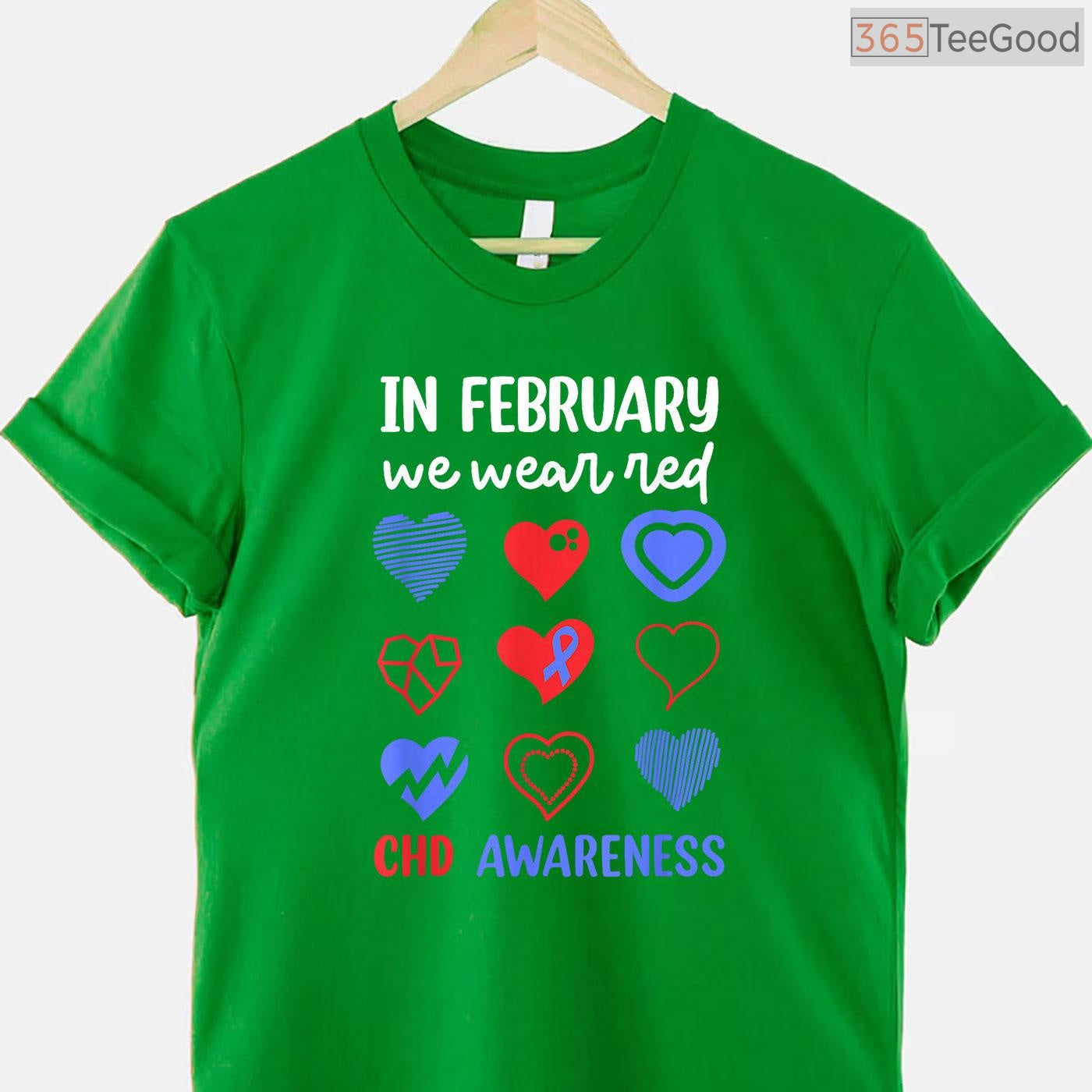 CHD Awareness February Shirt – In February We Wear Red Heart Health