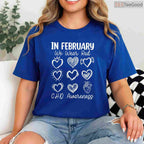 CHD Fighter Awareness Shirt – In February We Wear Red Congenital Defect T-Shirt