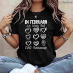 CHD Fighter Awareness Shirt – In February We Wear Red Congenital Defect T-Shirt
