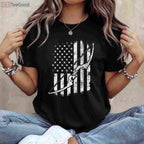 Camo Bowhunting T-Shirt, Professional Archery Lover and Bowman Graphic Apparel