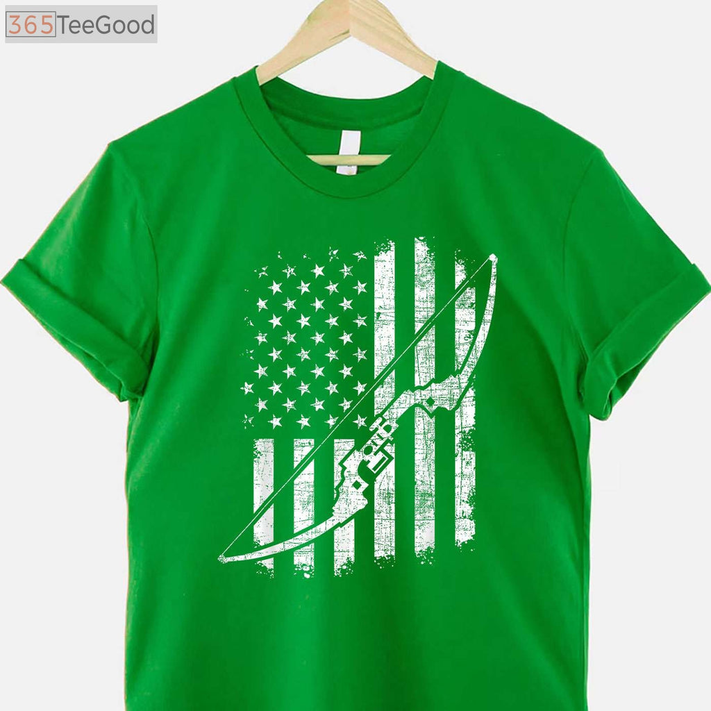 Camo Bowhunting T-Shirt, Professional Archery Lover and Bowman Graphic Apparel
