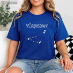 Capricorn Zodiac Horoscope Tee and T-Shirt, December January Birthday Astrology T-Shirt for Men and Women