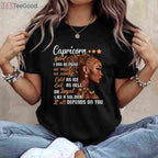 Capricorn Girl Birthday Tee and T-Shirt, December or January Zodiac Gift T-Shirt for Women Adults