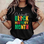 Celebrate Black History Month T-Shirt for Men Women Kids Unity & Equality Family Shirt