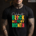 Celebrate Black History Month T-Shirt for Men Women Kids Unity & Equality Family Shirt