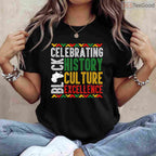 Celebrating Black History Month Afro T-Shirt African Culture Shirt for Men Women Kids
