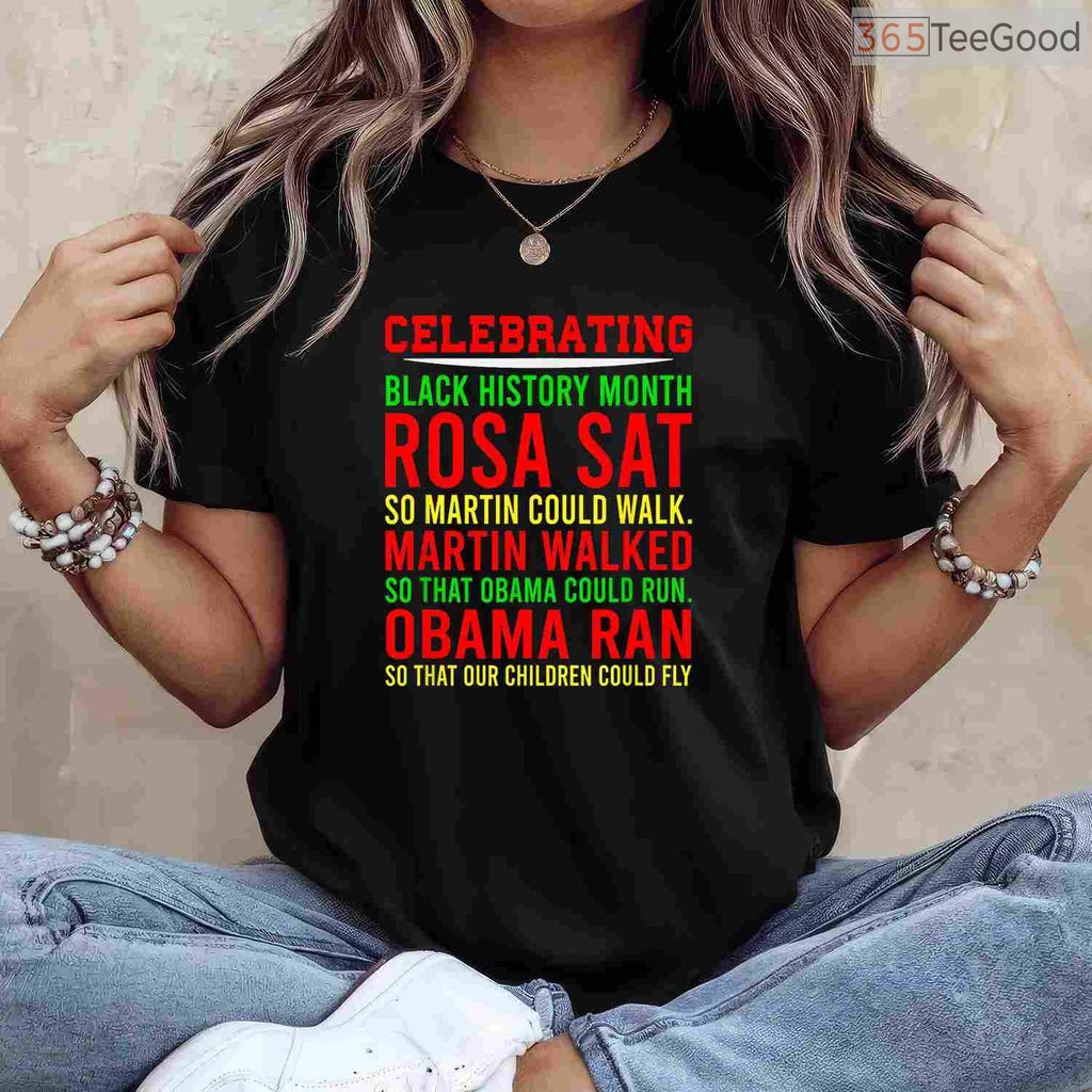 Celebrating Black History Month T-Shirt Inspirational Power Leaders Civil Rights Shirt