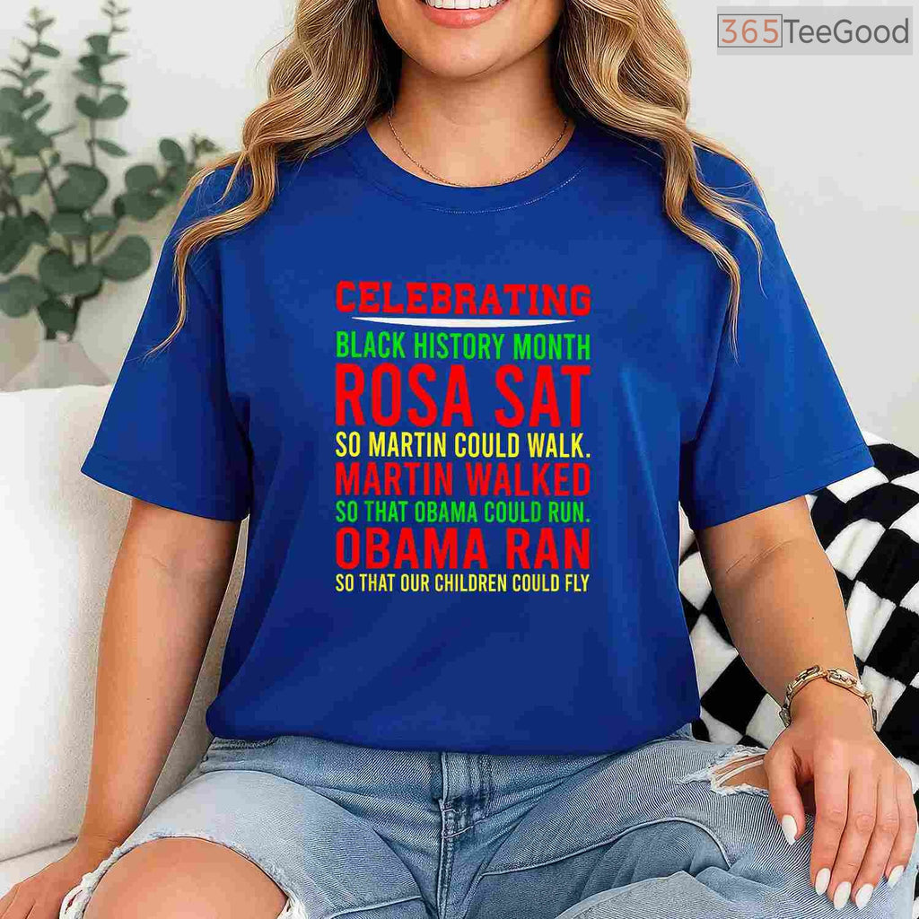 Celebrating Black History Month T-Shirt Inspirational Power Leaders Civil Rights Shirt
