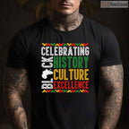Celebrating Black History Month Afro T-Shirt African Culture Shirt for Men Women Kids