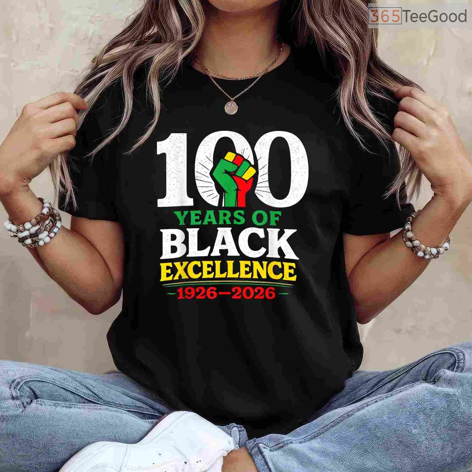 Celebrating 100 Years of Black Excellence T-Shirt Centennial Black History Month Shirt