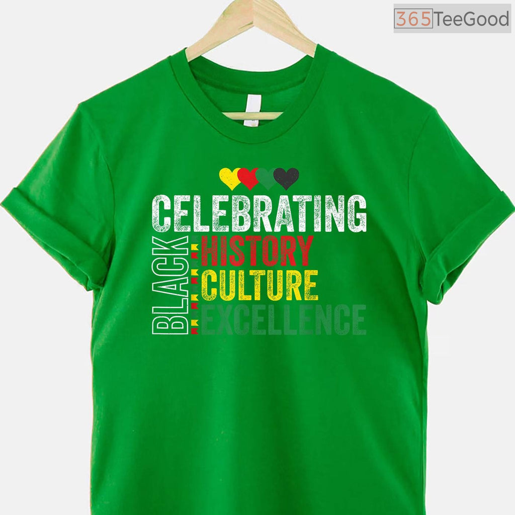 Celebrating Black History Month Afro T-Shirt African Culture Family Reunion Pride Shirt