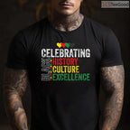 Celebrating Black History Month Afro T-Shirt African Culture Family Reunion Pride Shirt