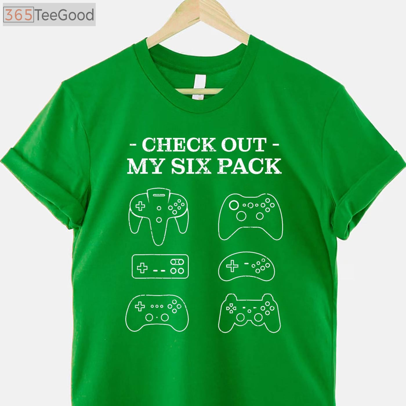 Check Out My Six Pack Gamer T-Shirt - Funny Video Game Humor Gift