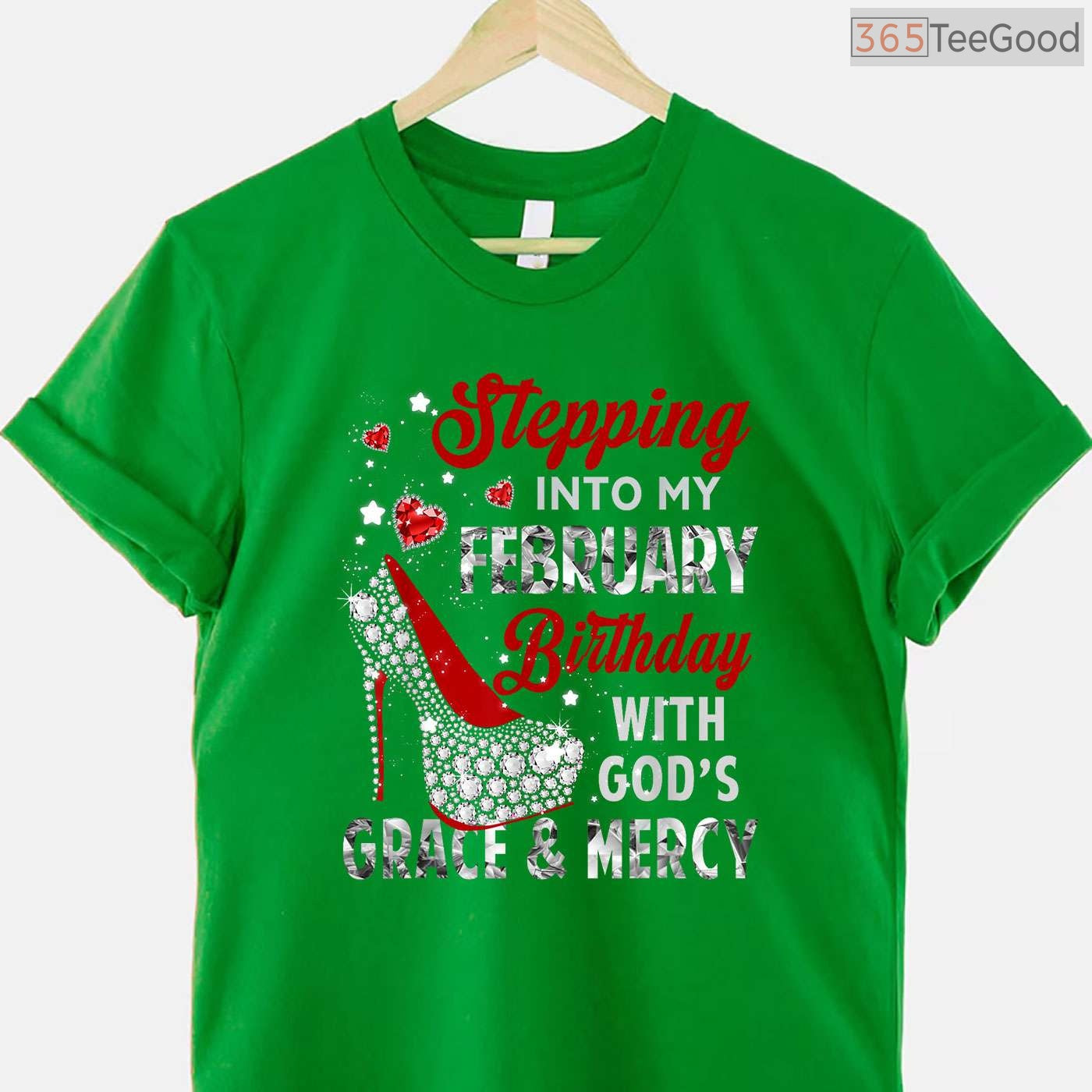 Christian February Birthday Shirt – Stepping Into My Month With God's Grace