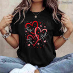 Christian Faith Hope Love Hearts T-Shirt, Religious Bible Verse Valentine Day Shirt for Believers