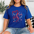 Christian Faith Hope Love Hearts T-Shirt, Religious Bible Verse Valentine Day Shirt for Believers