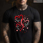 Christian Faith Hope Love Hearts T-Shirt, Religious Bible Verse Valentine Day Shirt for Believers