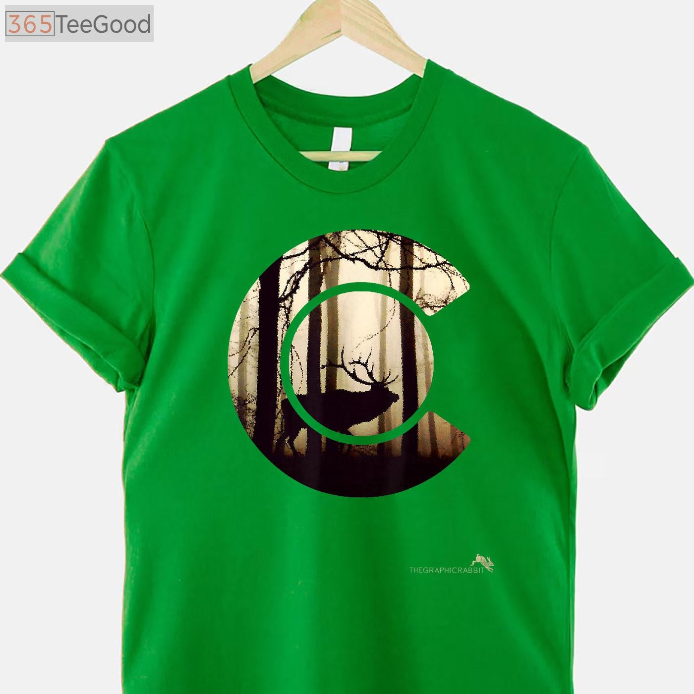 Colorado Flag Elk Hunting Shirt, Rocky Mountain Outdoor Hunter Graphic Tee