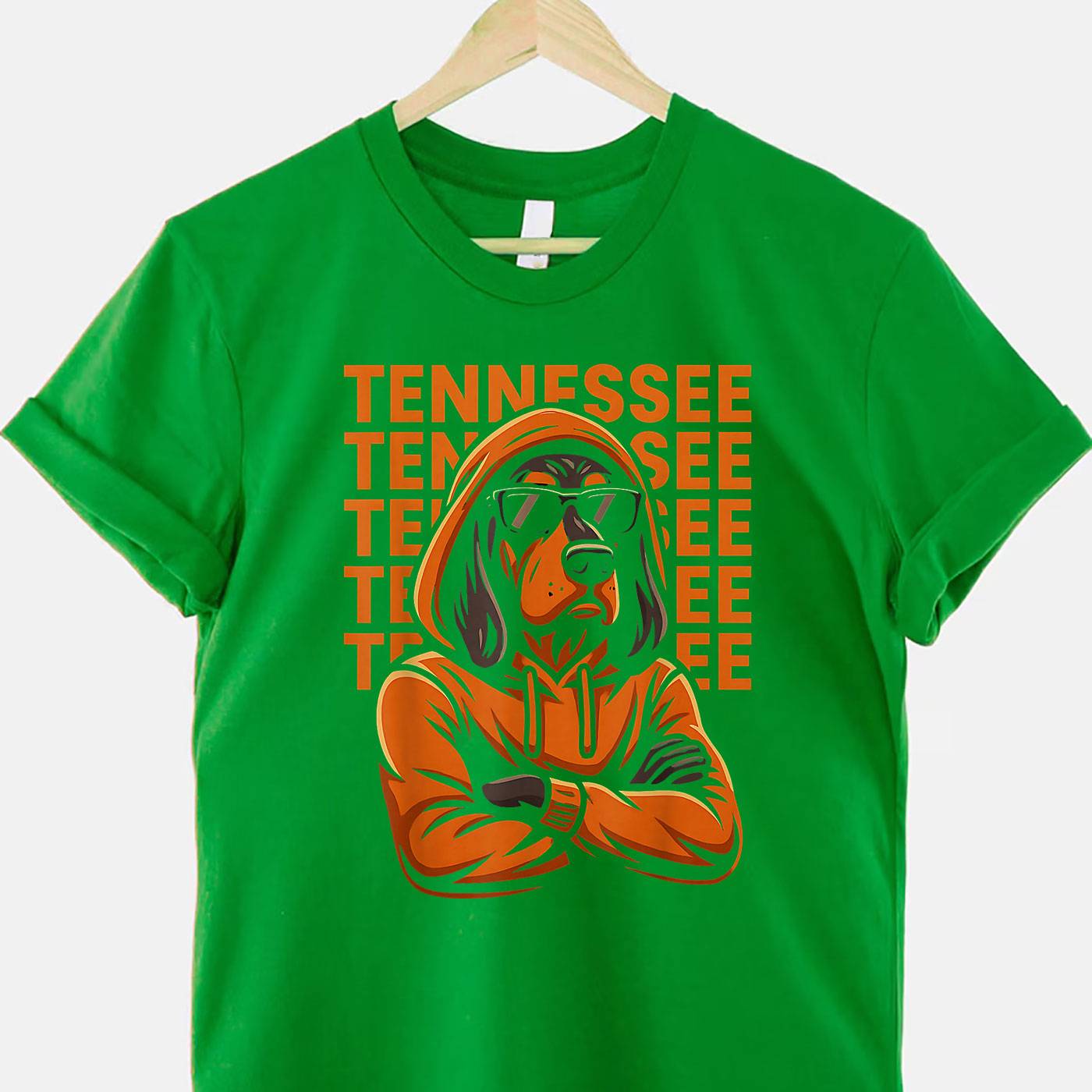 Cool Tennessee Coonhound Dog Lover Tee Southern Style T-Shirt for Adults Unisex