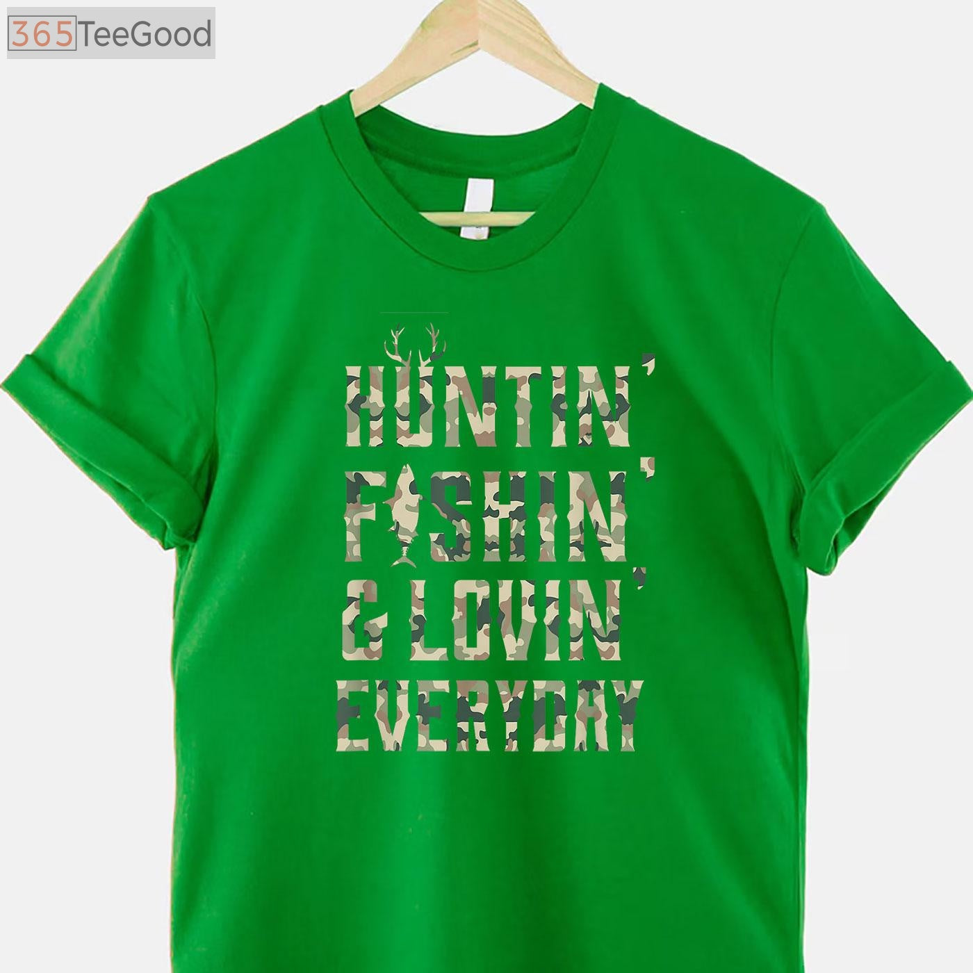 Country Music Lifestyle Hunting and Fishing Shirt, Loving Every Day Camo Tee
