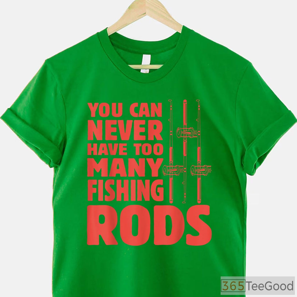 Creative Fishing Rod Graphic Design Shirt - Unique Outfit for Passionate Fishing Lovers