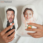 Custom Shape Pillow Case – Personalized Photo Humanoid Pillow Funny Face Cushion Gift