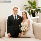 Custom Shape Pillow Case – Personalized Photo Face Pillow Funny Cutout Cushion Gift