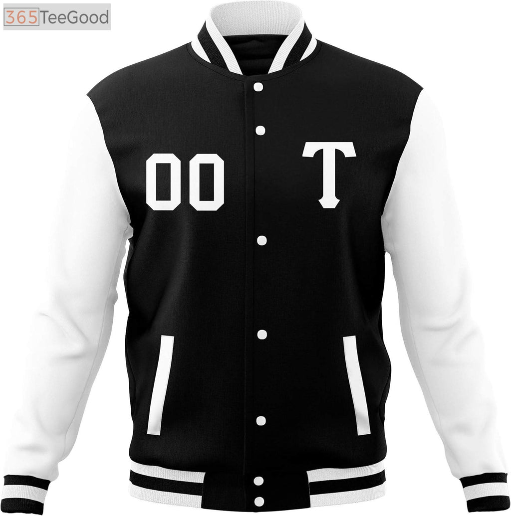 Custom Varsity Baseball Jacket Lightweight – Personalized Letterman Bomber with Stitched Name Logo
