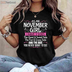 Cute November Queen Birthday T-Shirt - Royal Born in November Party Outfit