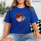 Cute Valentines Day Love Heart Graphic T-Shirt, Romantic Pastel Aesthetic Shirt for Women & Girls