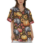 Dark Tropical Jungle Hibiscus Hawaiian Shirt Relaxed Fit Summer Wear 2026
