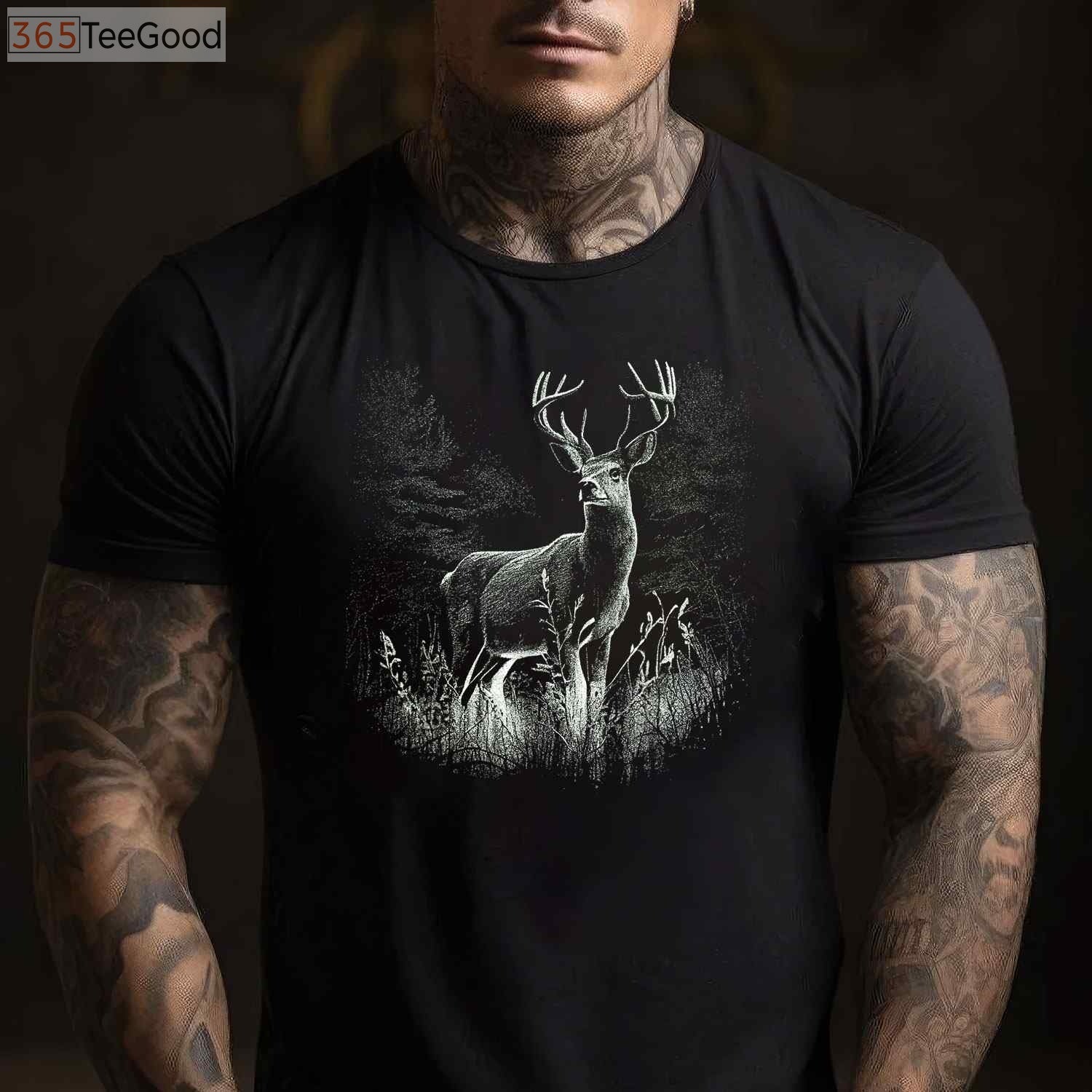 Deer Forest Nature Lover Shirt, Aesthetic Stag Hunting Wildlife Hunter Apparel