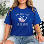 Dirt Horse Smell Dog Slobber T-Shirt - Funny Equestrian & Dog Owner Gift