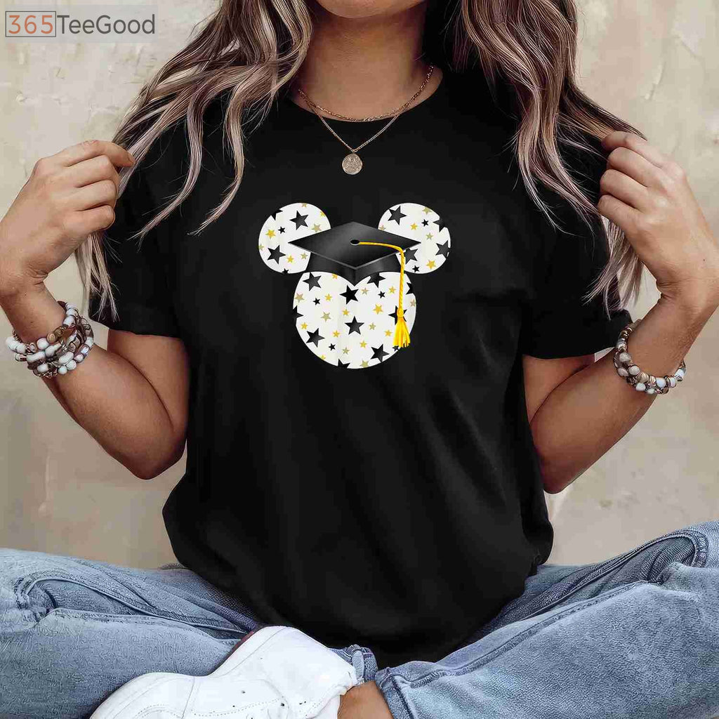 Disney Mickey Mouse Graduation Cap T-Shirt - Class of 2026 Magic Kingdom Tee