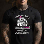 Dont Mess With Grandmasaurus Funny Grandma Gift Tee Jurassic T-Shirt Women Adults