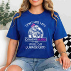 Dont Mess With Grandmasaurus Funny Grandma Gift Tee Jurassic T-Shirt Women Adults