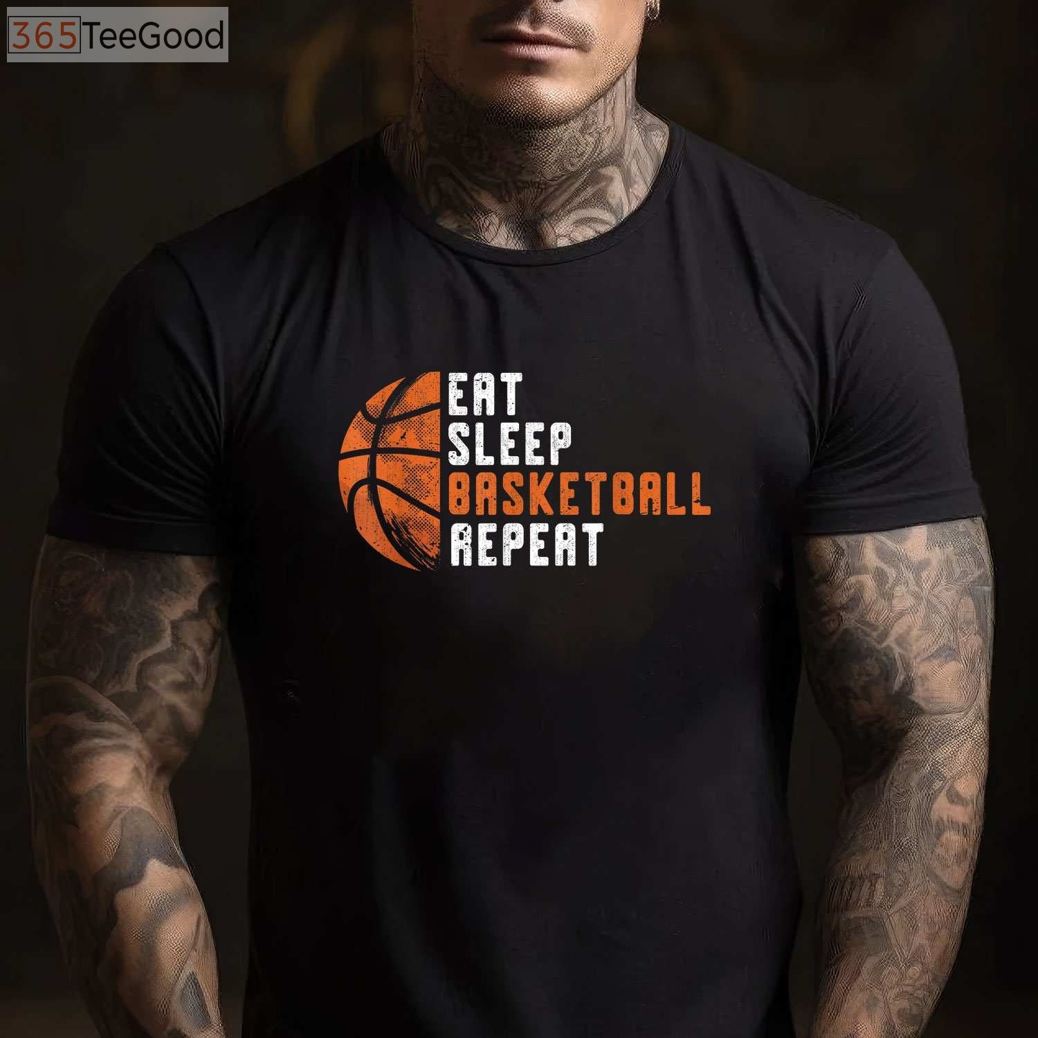 Eat Sleep Basketball Repeat Coach T-Shirt - Motivation Gift For Players
