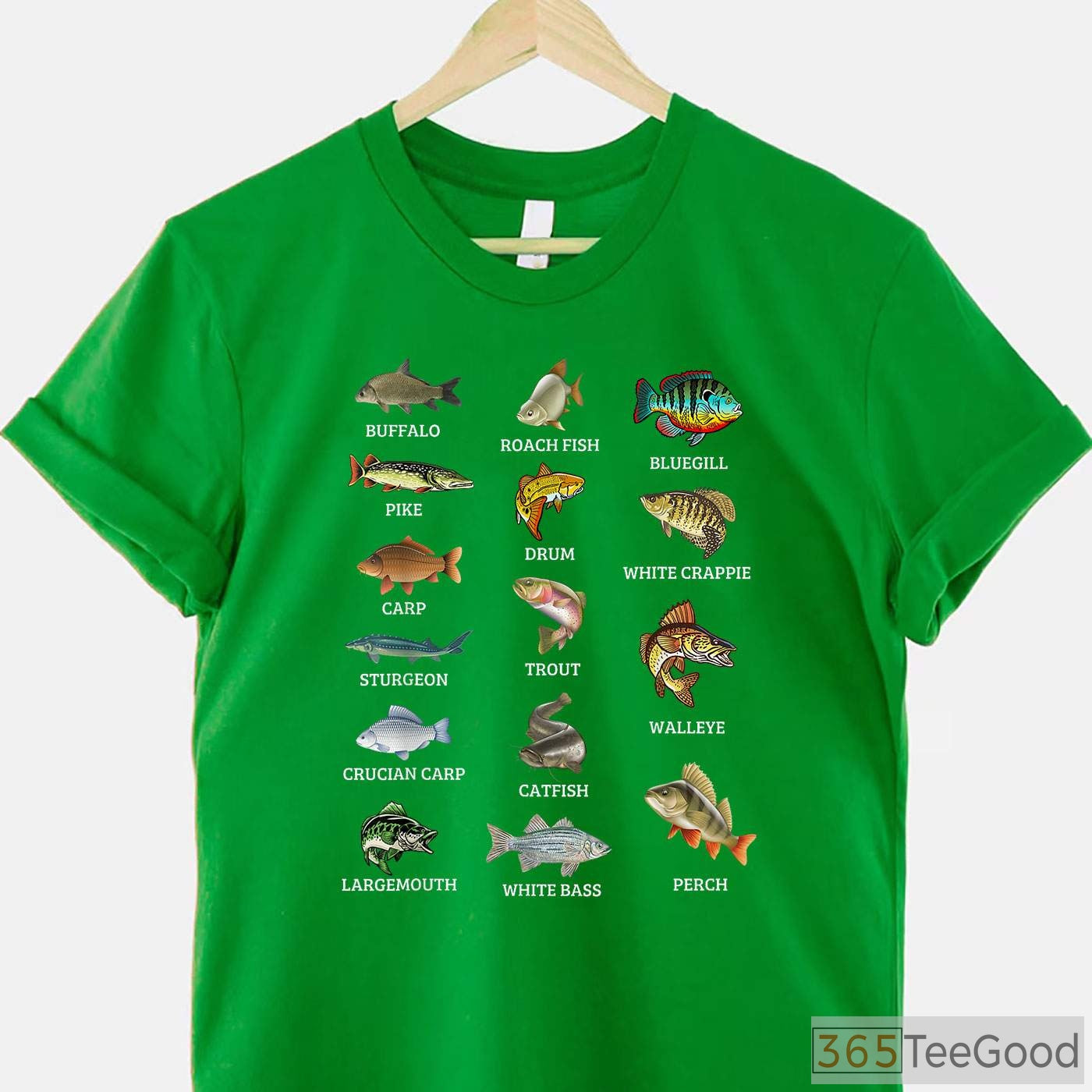 Educational Freshwater Fish Species Chart Fishing Shirt - Scientific Angler Guide Tee