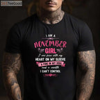 Empowered November Girl Birthday Gift Shirt - Aesthetic Women’s November Apparel