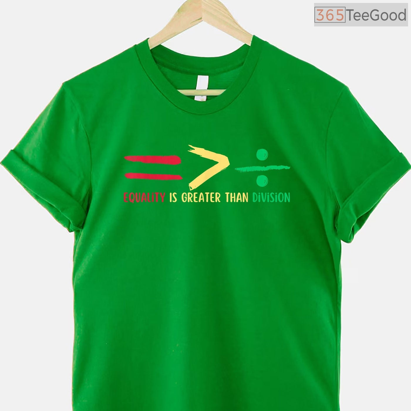 Equality Is Greater Than Division T-Shirt Black History Month Math Teacher STEM Shirt