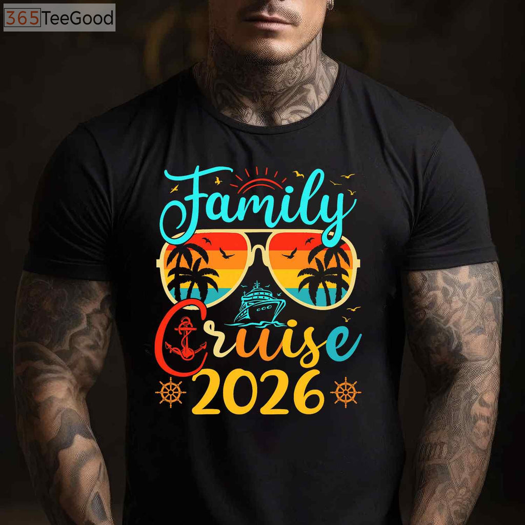 Family Cruise 2026 Matching T-Shirt - Summer Vacation Comfort Colors Trip Tee
