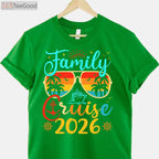 Family Cruise 2026 Matching T-Shirt - Summer Vacation Comfort Colors Trip Tee